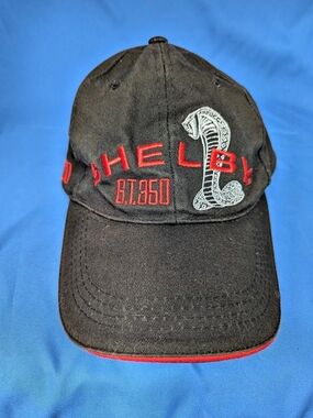 Shelby GT350 Cobra Baseball Cap Black & Red